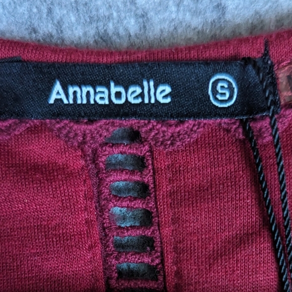 NWT Annabelle Cropped Burgundy Cardigan Small - Picture 7 of 11